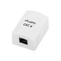 Lanberg OU6-0001-W Roseta de pared RJ-45 Cat.6 Blanco